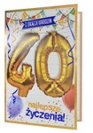 Karnet 40-te urodziny ballon QBL-004