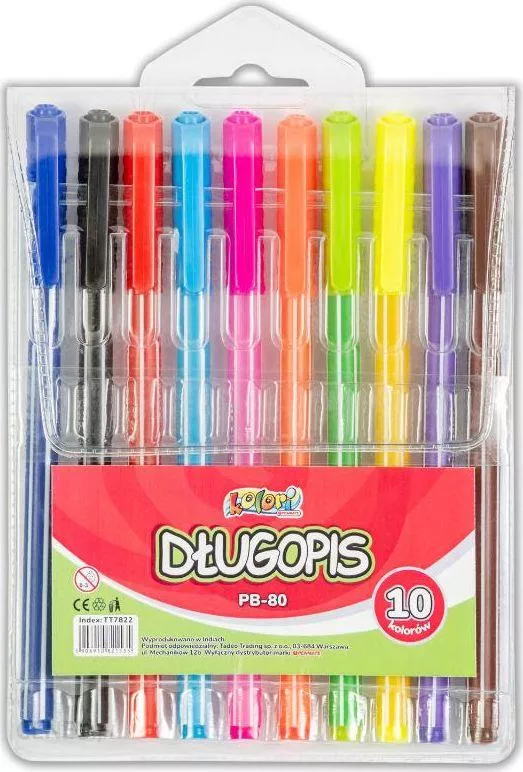 Długopis Penmate PB-80 komplet 10 kolorów