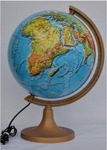 Globus 320 fizyczny 3D poświetlany plastikowa stopka (w kartonie)