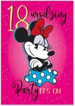 Karnet 3D 18 urodziny Minnie różowa 3DS-013