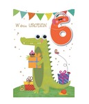 Karnet 6-lat krokodyl DK