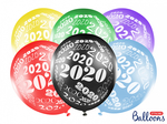 Balony 30cm "2020" metallic mix op. 6szt