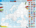 Puzzle ramkowe - Europa kolorowanka