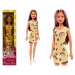 Barbie. Szykowna Barbie żółta sukienka