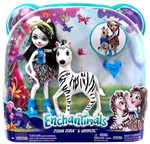 EnchanTimals - Lalka Zelena Zebra + Zwierzątko Hoofette
