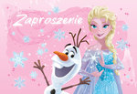 Zaproszenie Disney - Elsa op.5szt