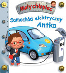 Samochód elektryczny Antka. Mały chłopiec