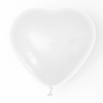 Balony serca białe 100szt
