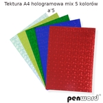 Tektura gładka hologramowa  A4 mix (5)