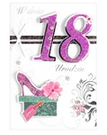Karnet 18-te urodziny różowe HM200-505