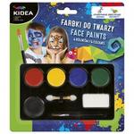 Farbki do malowania twarzy 3,4g x 6 kolorów KIDEA