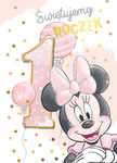 Karnet B6 Disney - roczek Minnie Mouse