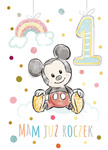 Karnet B6 Disney - roczek Mickey Mouse