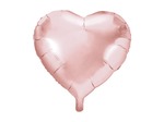 Balon foliowy serce 45cm różowe złoto