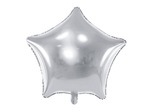 Balon foliowy gwiazdka 48cm srebrna