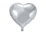 Balon foliowy serce 45cm srebrne