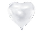 Balon foliowy serce 45cm biały