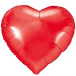 Balon foliowy serce 45cm czerwone