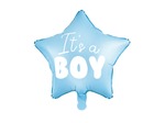 Balon foliowy gwiazdka It"s a boy 48cm jasny niebieski