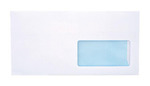 Koperta DL SK (110x220) biała 75g poddruk niebieski okno prawe(50szt)