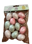 Wielkanocne jajka dekoracyjne kpl 12szt 12x14x3cm *