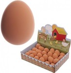 Wielkanocne skaczące gumowe jajko 4x6cm *