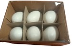Jajka plastikowe wielkanocne kurze 6cm (1 opak = 6szt) WPJ-8941