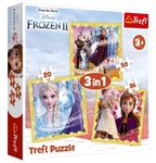 Puzzle 3w1 Moc Anny i Elsy Frozen 2