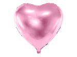 Balon foliowy serce 45cm jasny róż