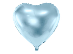 Balon foliowy serce 45cm błękitny