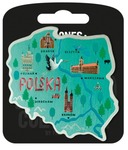Magnes Polska zielona - i love poland A