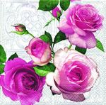 Serwetki Lunch 33x33 Rose blossom