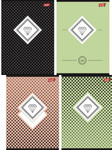 Zeszyt A5 60 kartek kratka laminowany DIAMONDS folia soft touch 10szt/opak