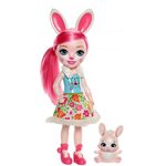 EnchanTimals Duża Lalka Bree Bunny + zwierzątko króliczek Twist