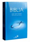 Biblia z rybką oprawa niebieska z paginatorami