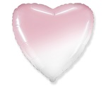 Balon foliowy 18" serce biało-różowe
