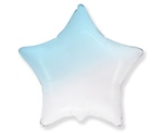 Balon foliowy 18" gwiazda biało-błękitna