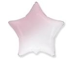 Balon foliowy 18" gwiazda biało-różowa