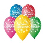 Balon premium hel w dniu Urodzin 13" op.5szt