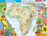 Puzzle ramkowe - Afryka fizyczna