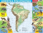 Puzzle ramkowe - Ameryka Południowa fizyczna
