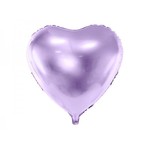 Balon foliowy serce 45cm jasny liliowy