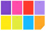 Zeszyt A5 60 kartek kratka PP Transparent Colors  5szt/opak