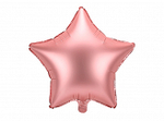 Balon foliowy gwiazdka 48cm różowe złoto