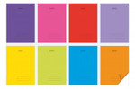 Zeszyt A5 60 kartek linia pojedyncza PP Transparent Colors  5szt/opak