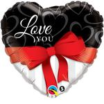 Balon foliowy Love You Red Ribbon 18"