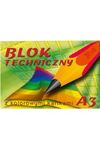 Blok techniczny A3 kolorowy 170g 10 kartek 10szt/opak
