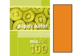 Papier kolorowy A4 100k pomarańczowy