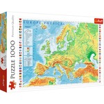 Puzzle 1000 elem Mapa fizyczna Europy