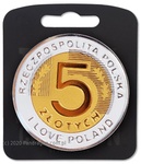 Magnes moneta 5 złotych - i love poland B